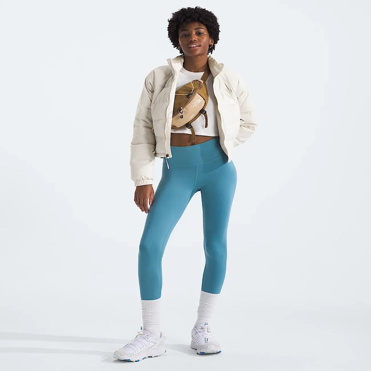 Women's Down Puffer Jacket - Cream