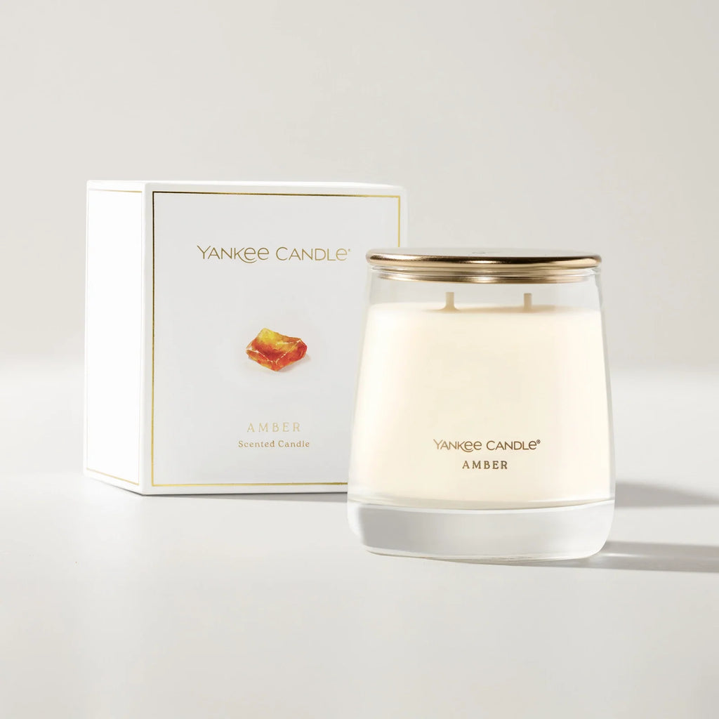 12 oz Two-Wick Amber Scented Candle