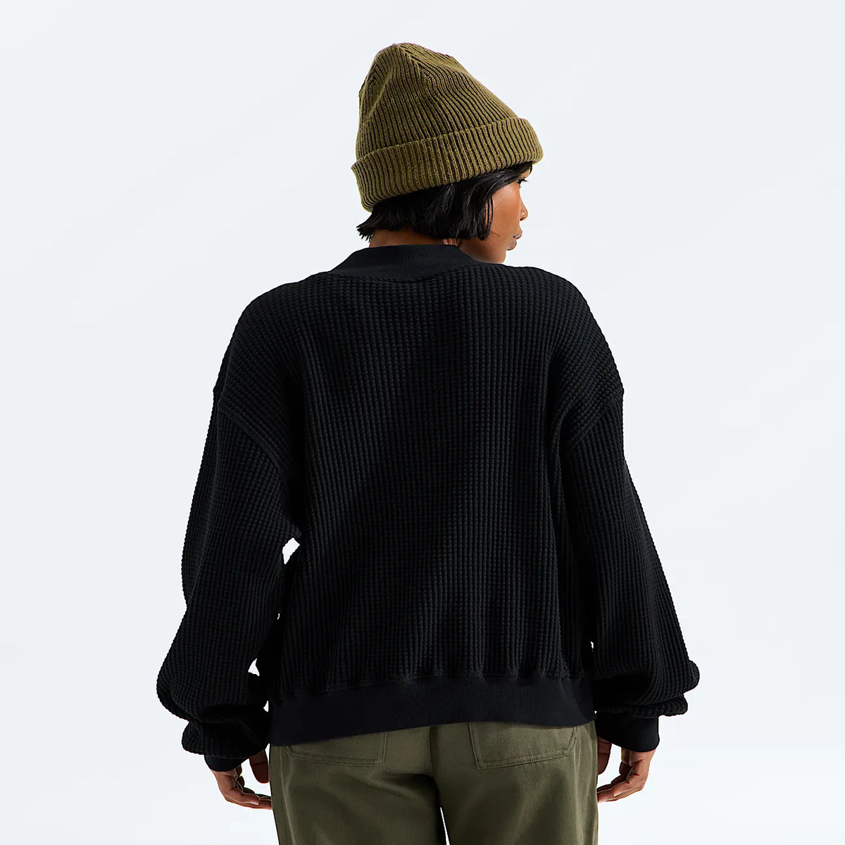 Women's Mock-Neck Top - Black