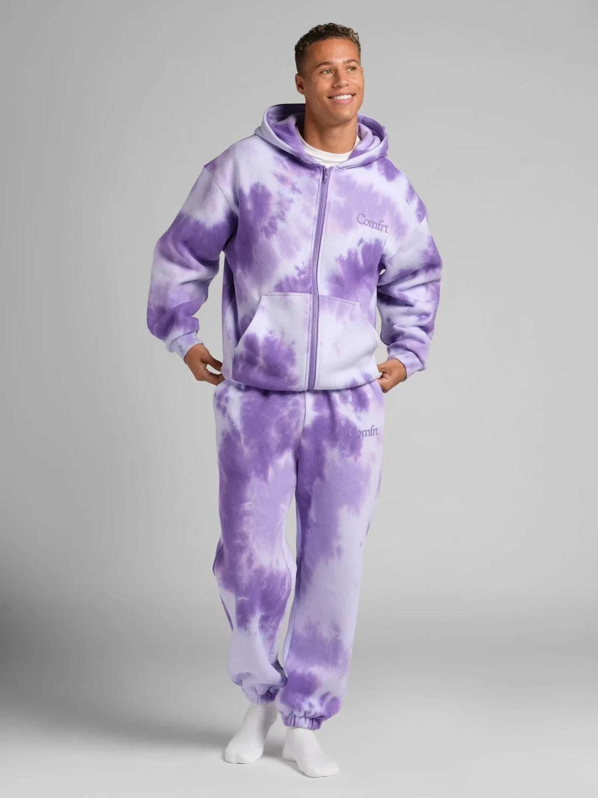 Zip-Front Hoodie - Wave Blue