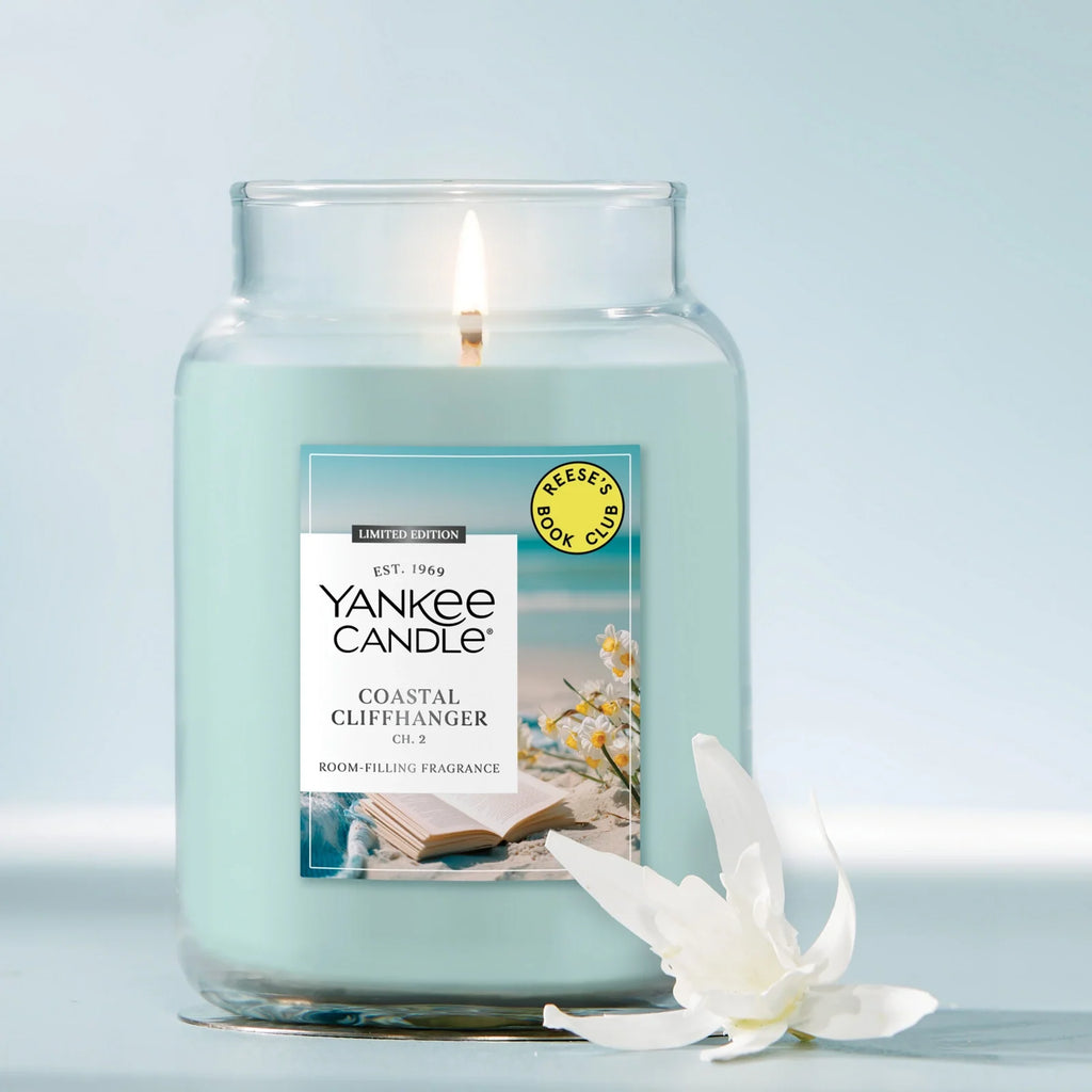 Large Floral Scented Jar Candle