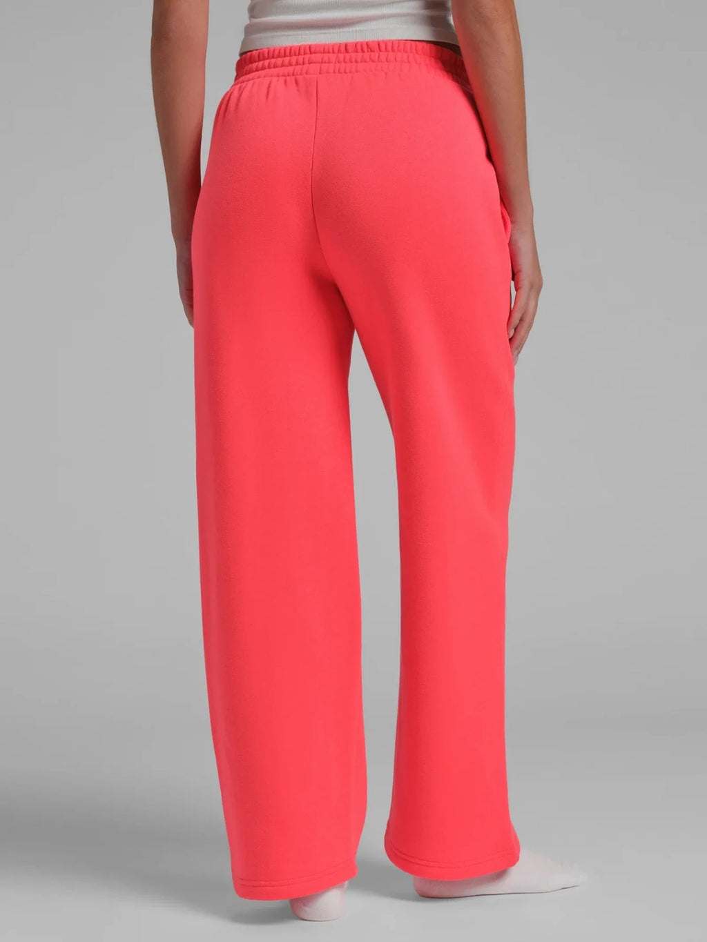 Straight Leg Sweatpants - Hot Fuchsia