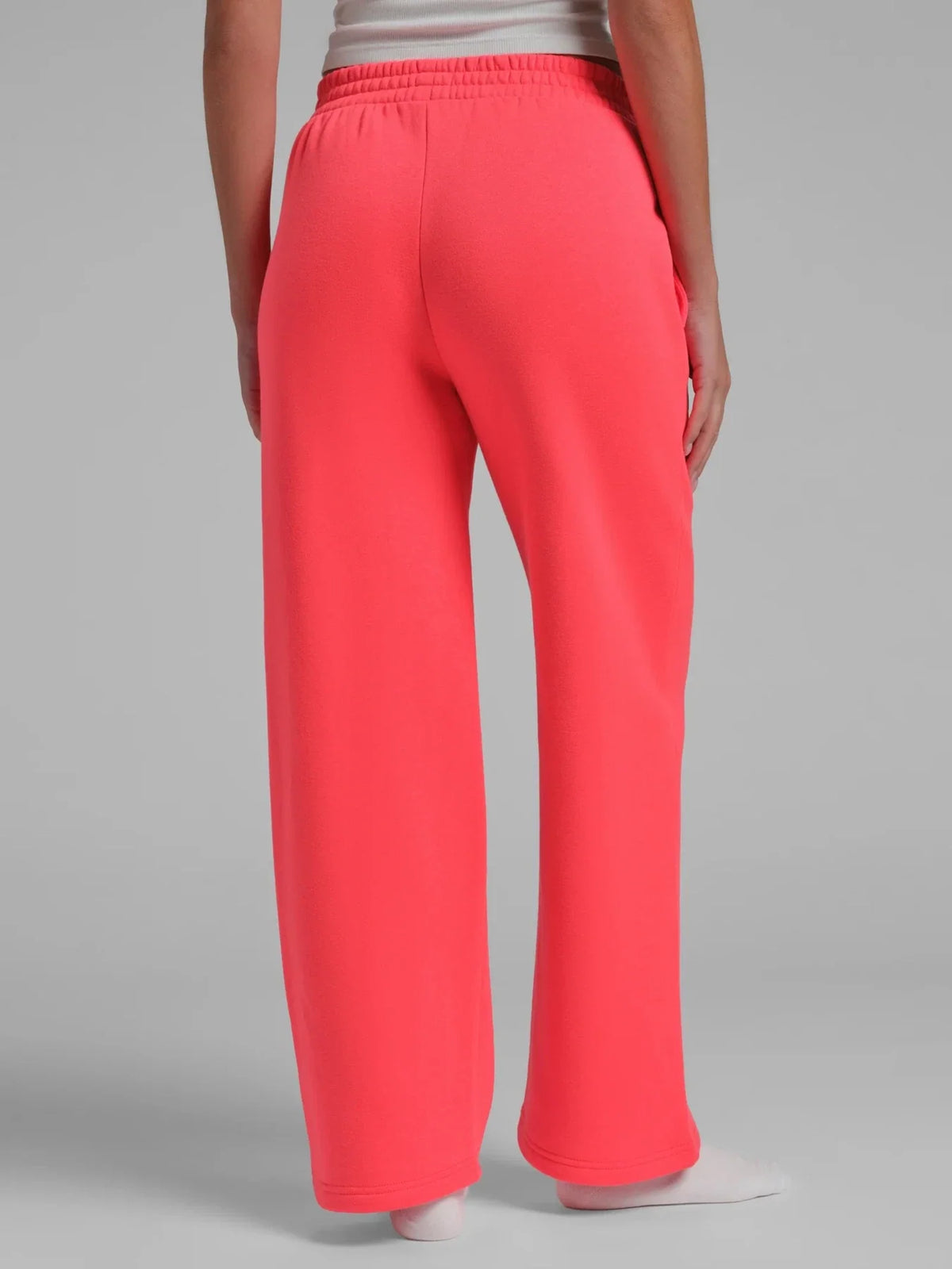 Straight Leg Sweatpants - Hot Fuchsia