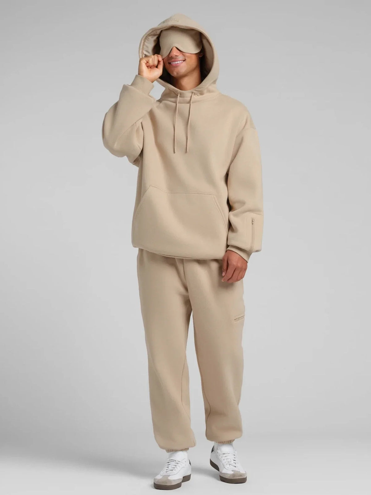 Travel Pullover Hoodie - Almond