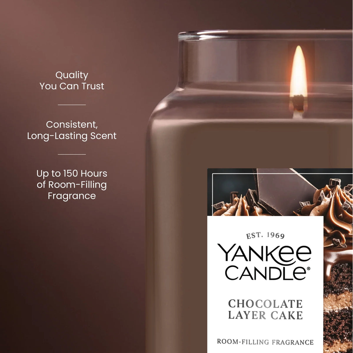 Large Tumbler Candle - Chocolate Cake