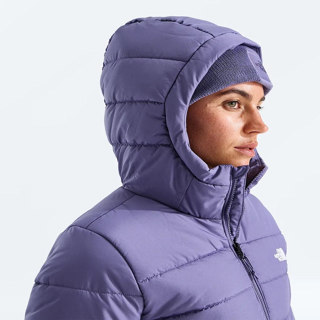 Women's Hooded Insulated Jacket - Plum