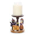 Halloween Cat Show Jar Candle Pedestal
