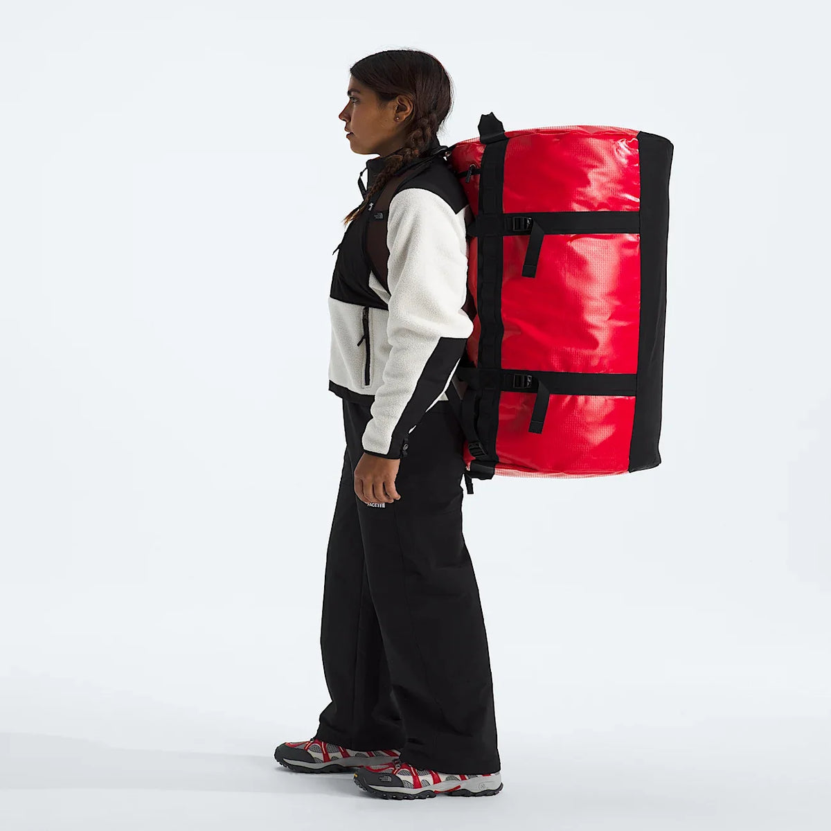 Extra Large Travel Duffel Bag - Red Black