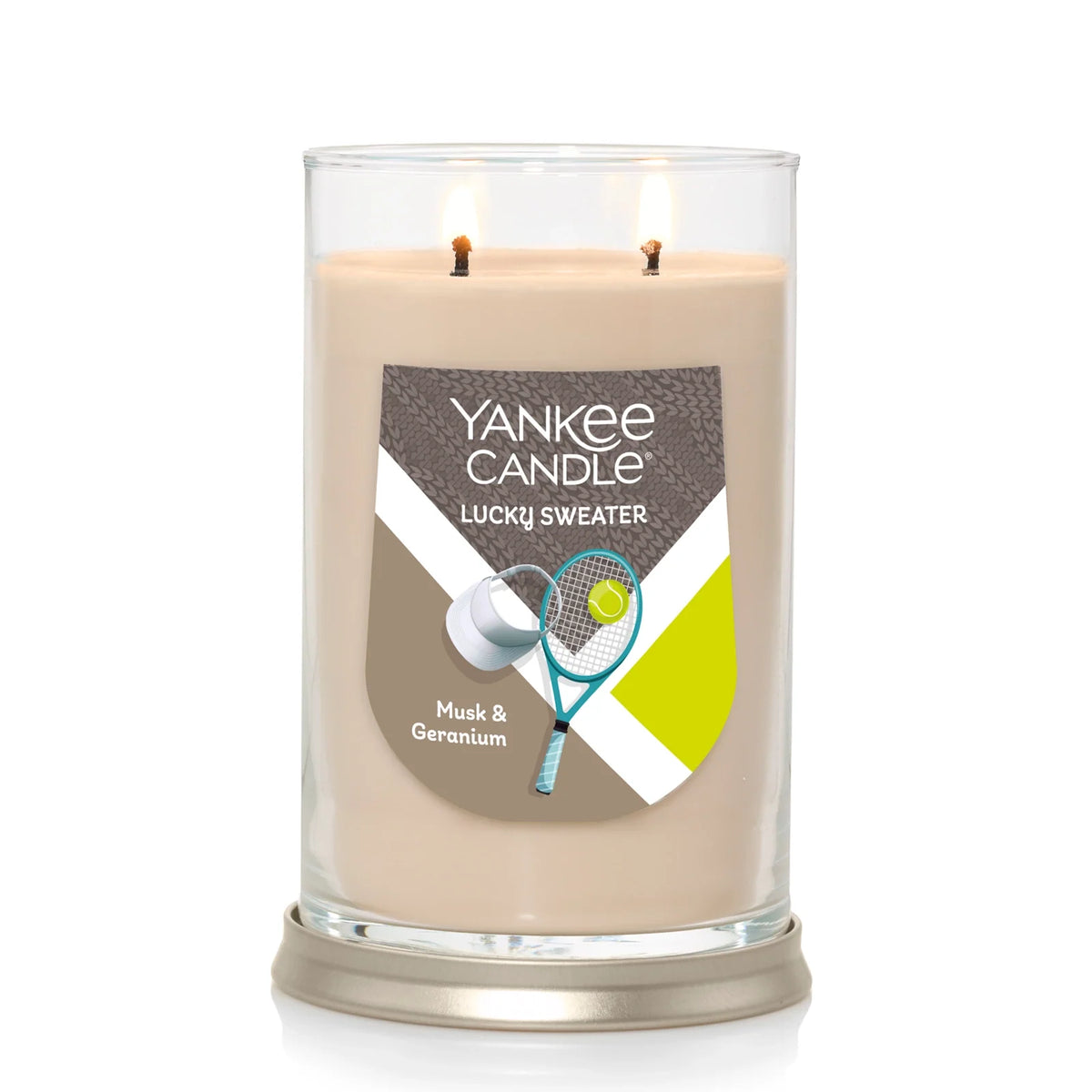 Musk And Geranium Scented Candle