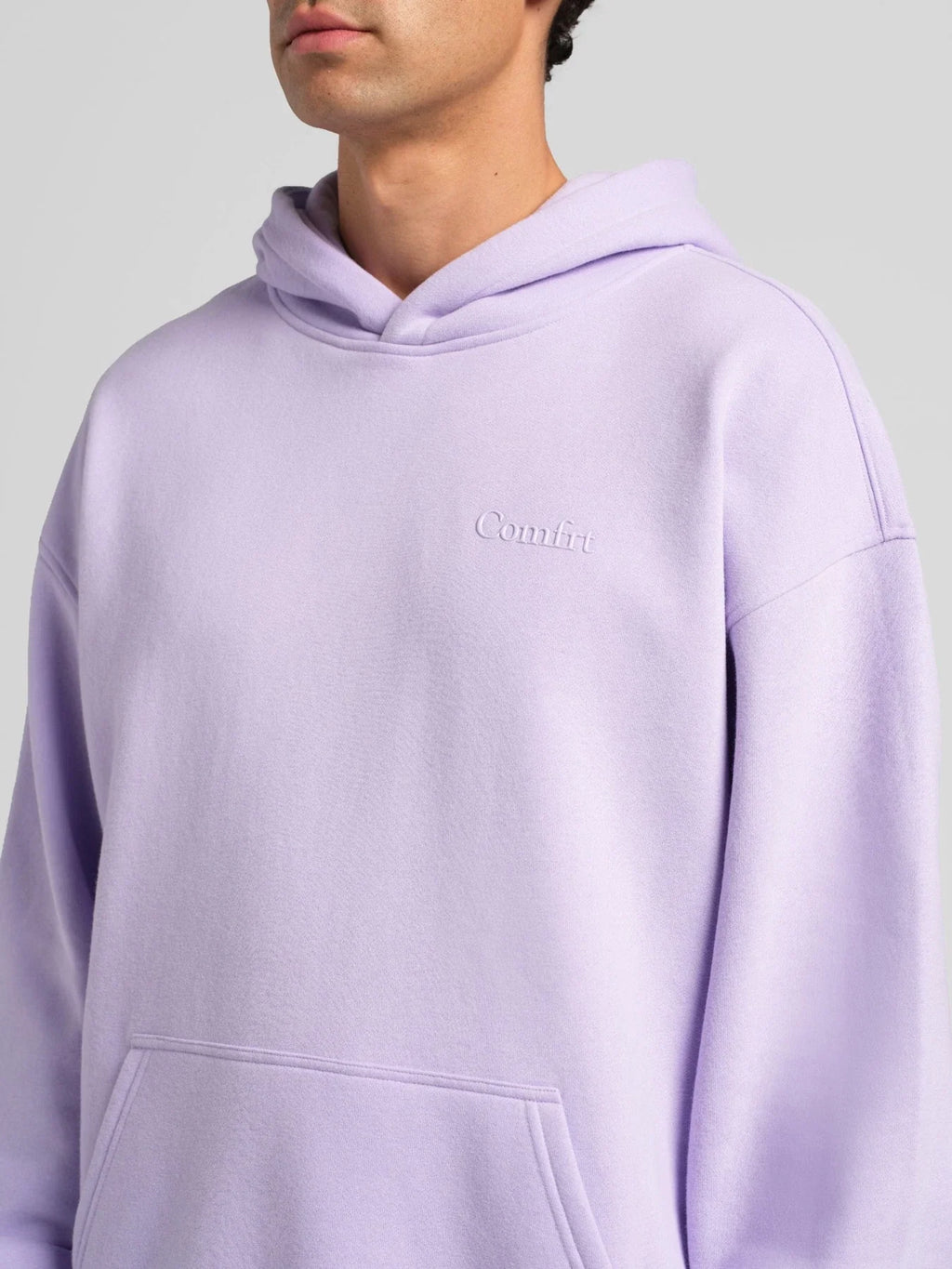Lightweight Oversized Pullover Hoodie - Iris