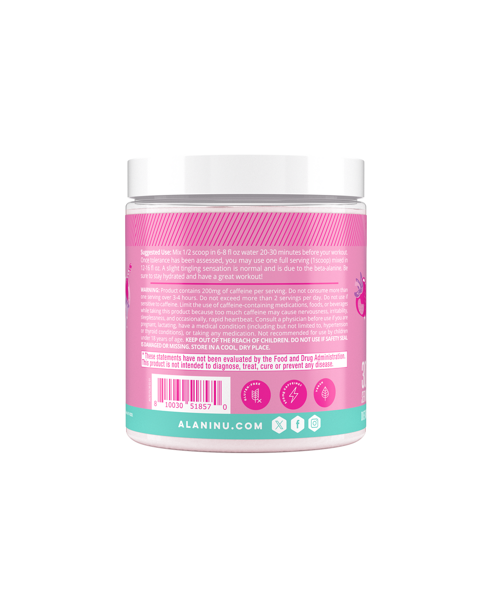 Sugar-Free Pre-Workout Powder - Berry