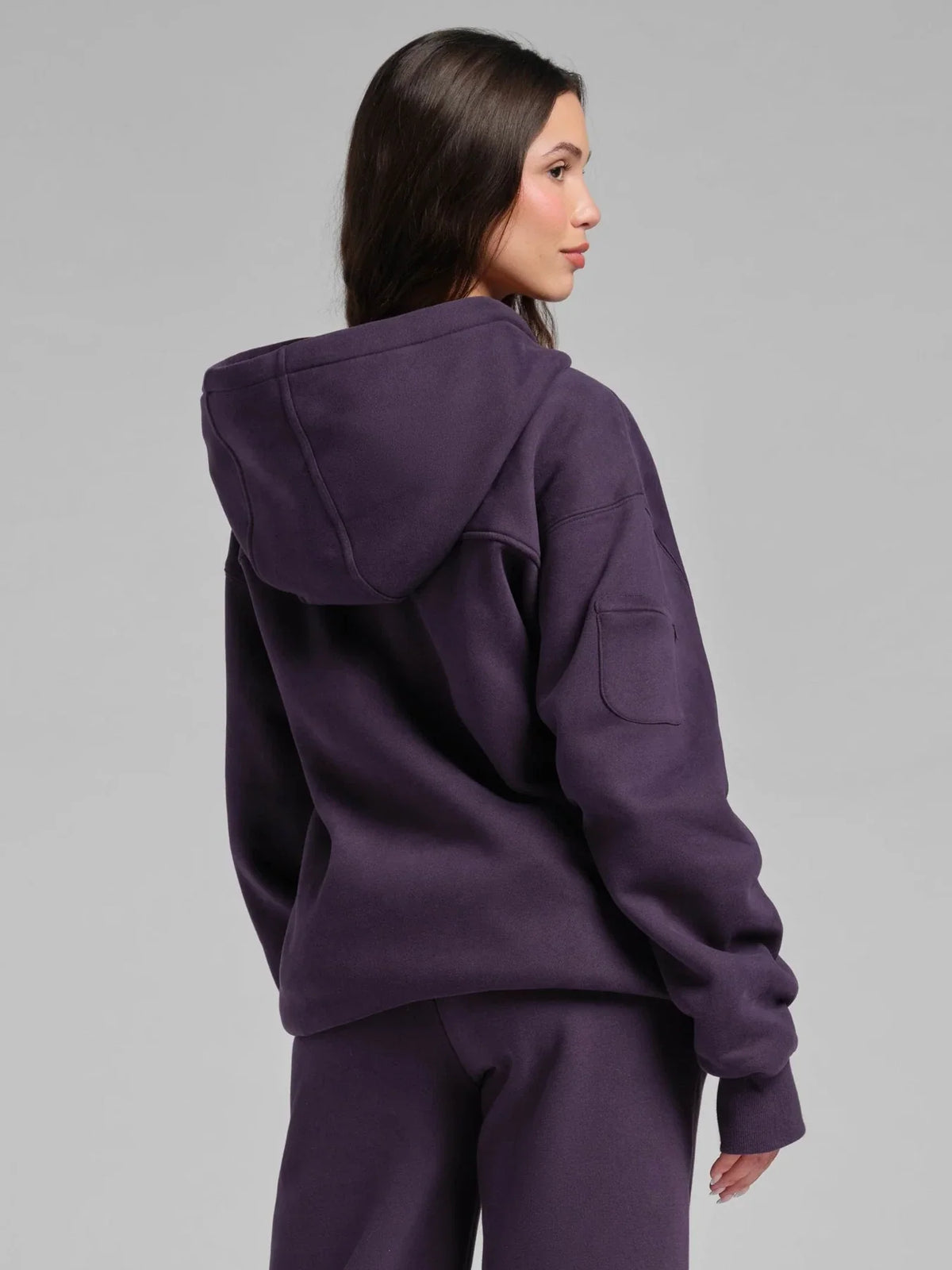 Zip Hoodie - Blackberry