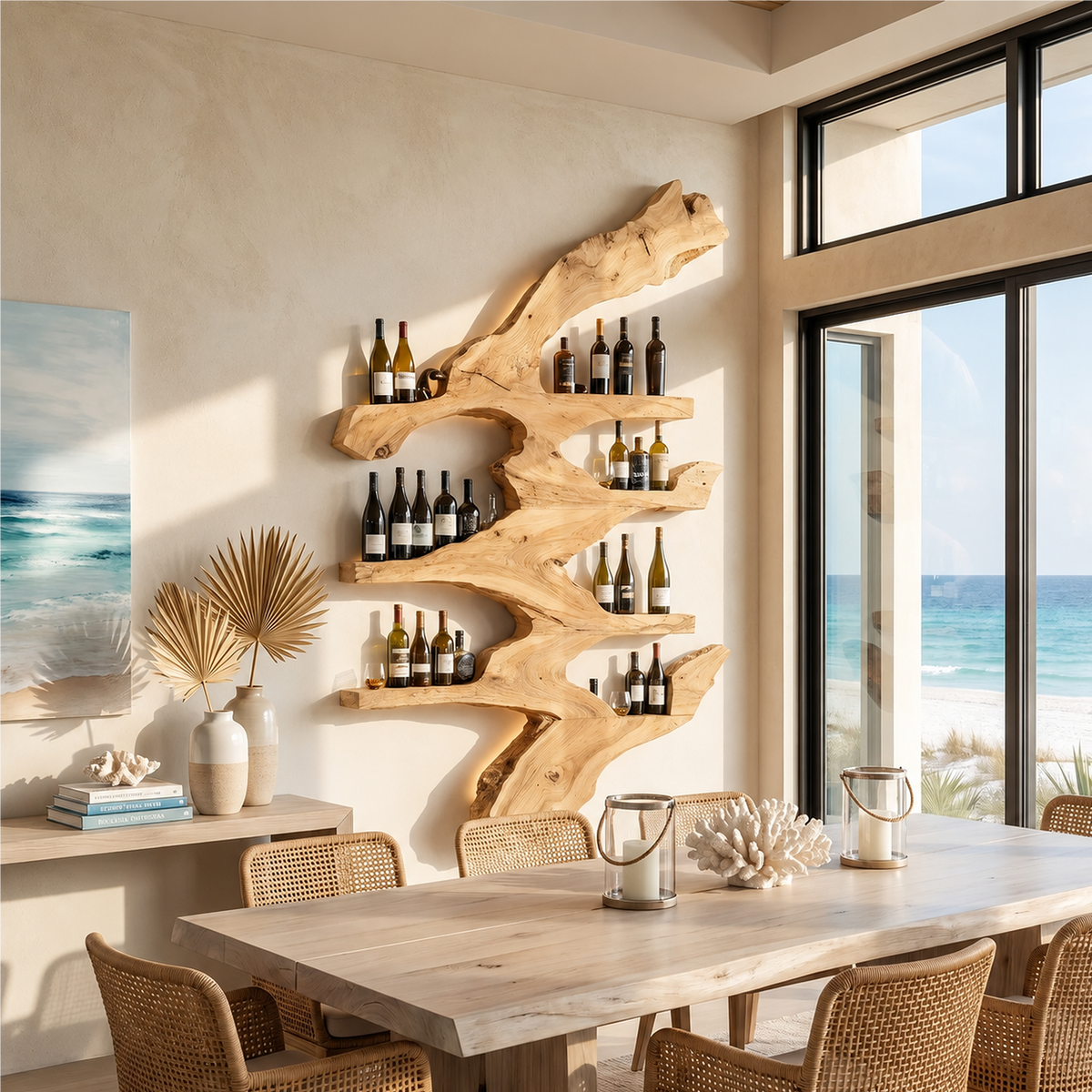 Handcrafted Wine Stand For Kitchen Wine Bottle Rack