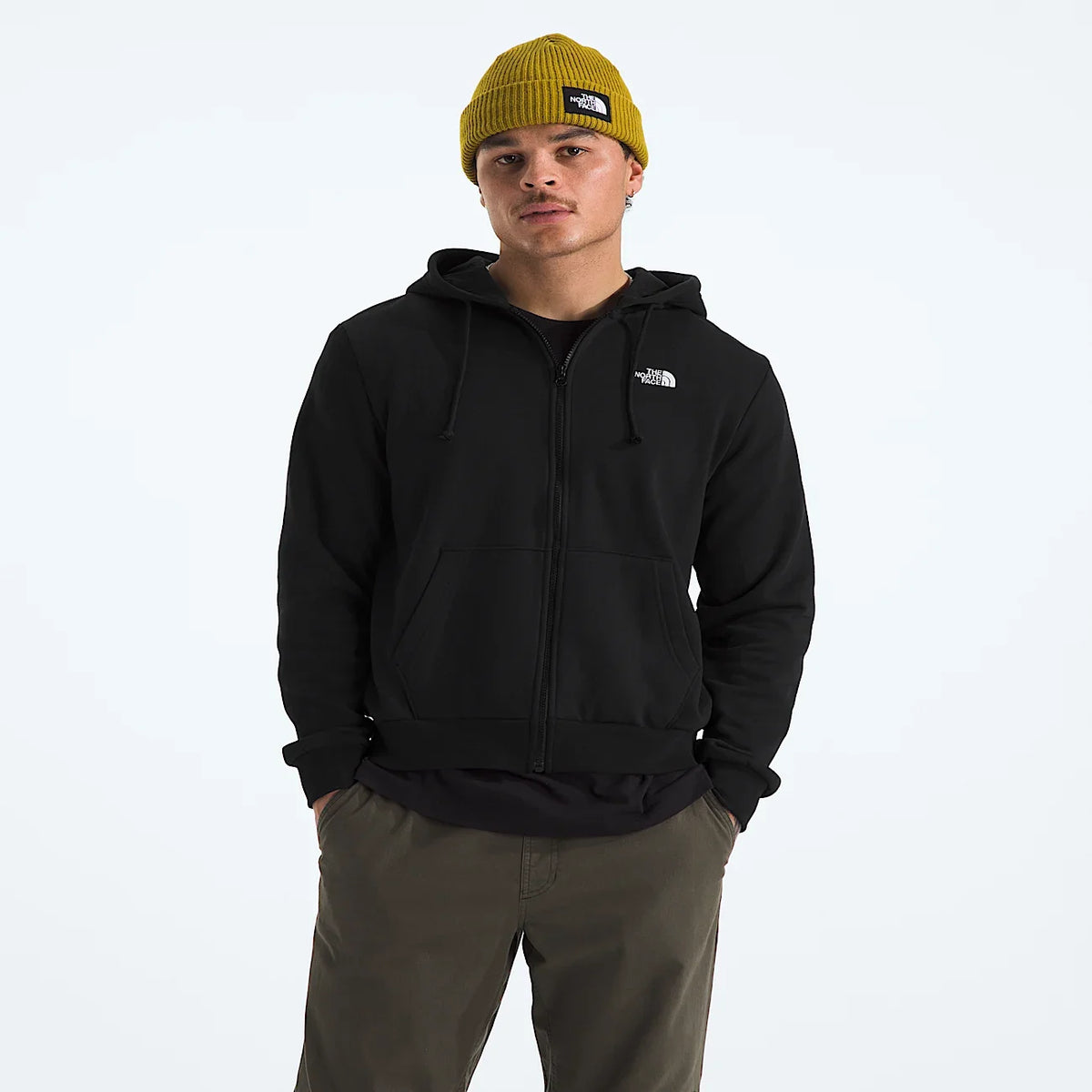 Men's Regular Full-Zip Hoodie - Black