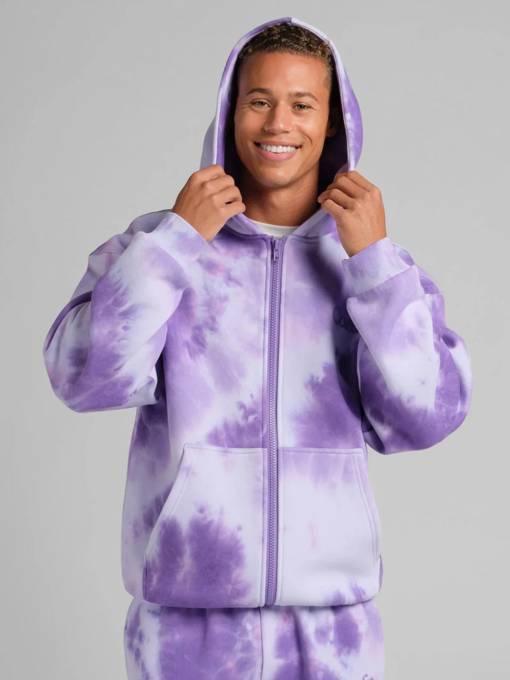 Zip-Front Hoodie - Wave Blue