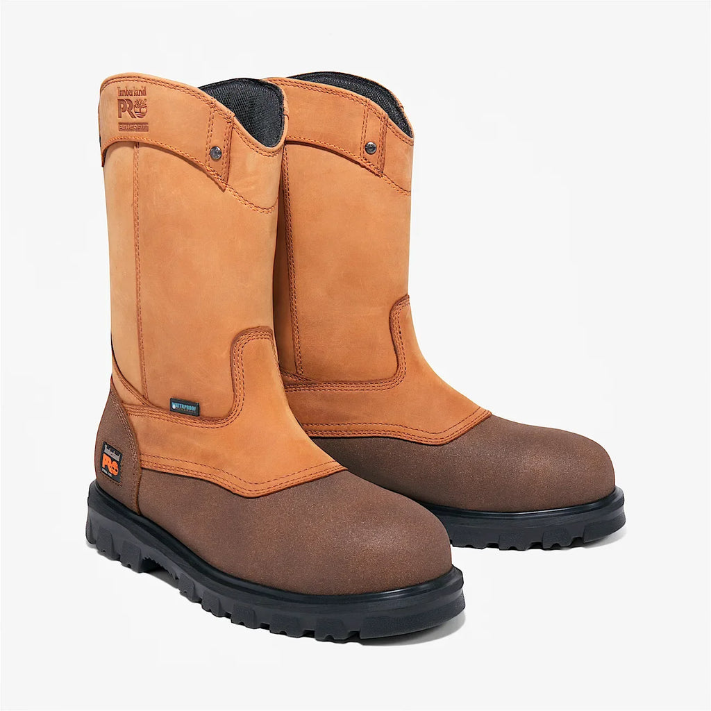 Men's Waterproof Pull-On Steel Toe Work Boot
