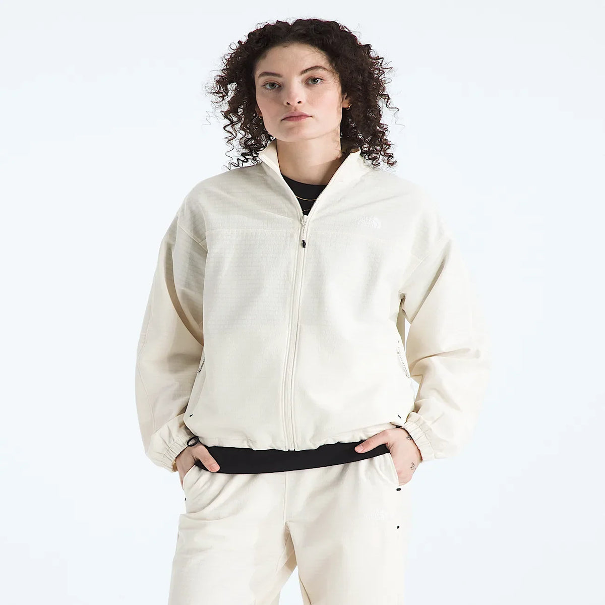 Women's Full-Zip Fleece Jacket - White