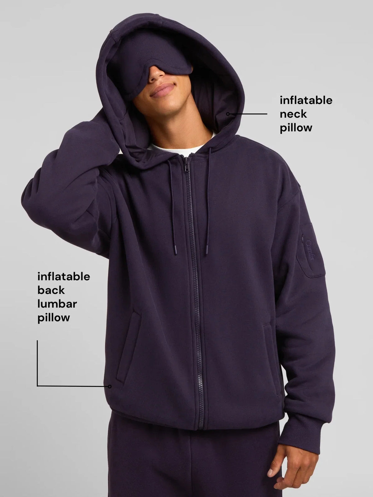 Zip Hoodie - Blackberry