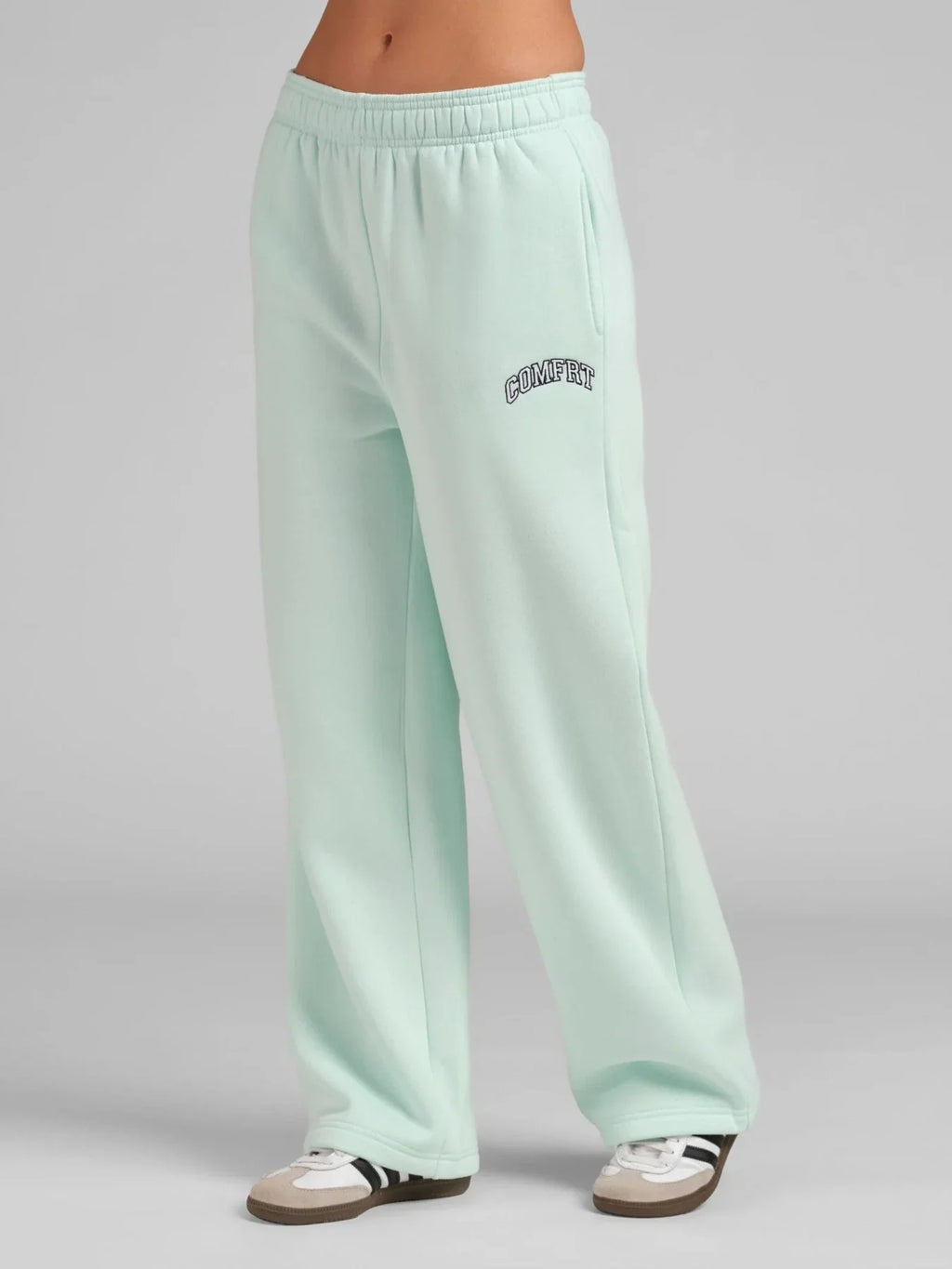 Straight Leg Sweatpants - Aqua Mist