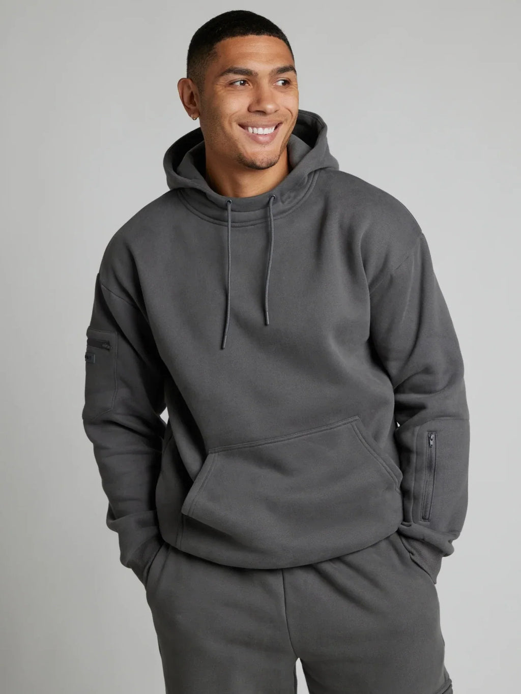 Travel Pullover Hoodie - Steel Grey