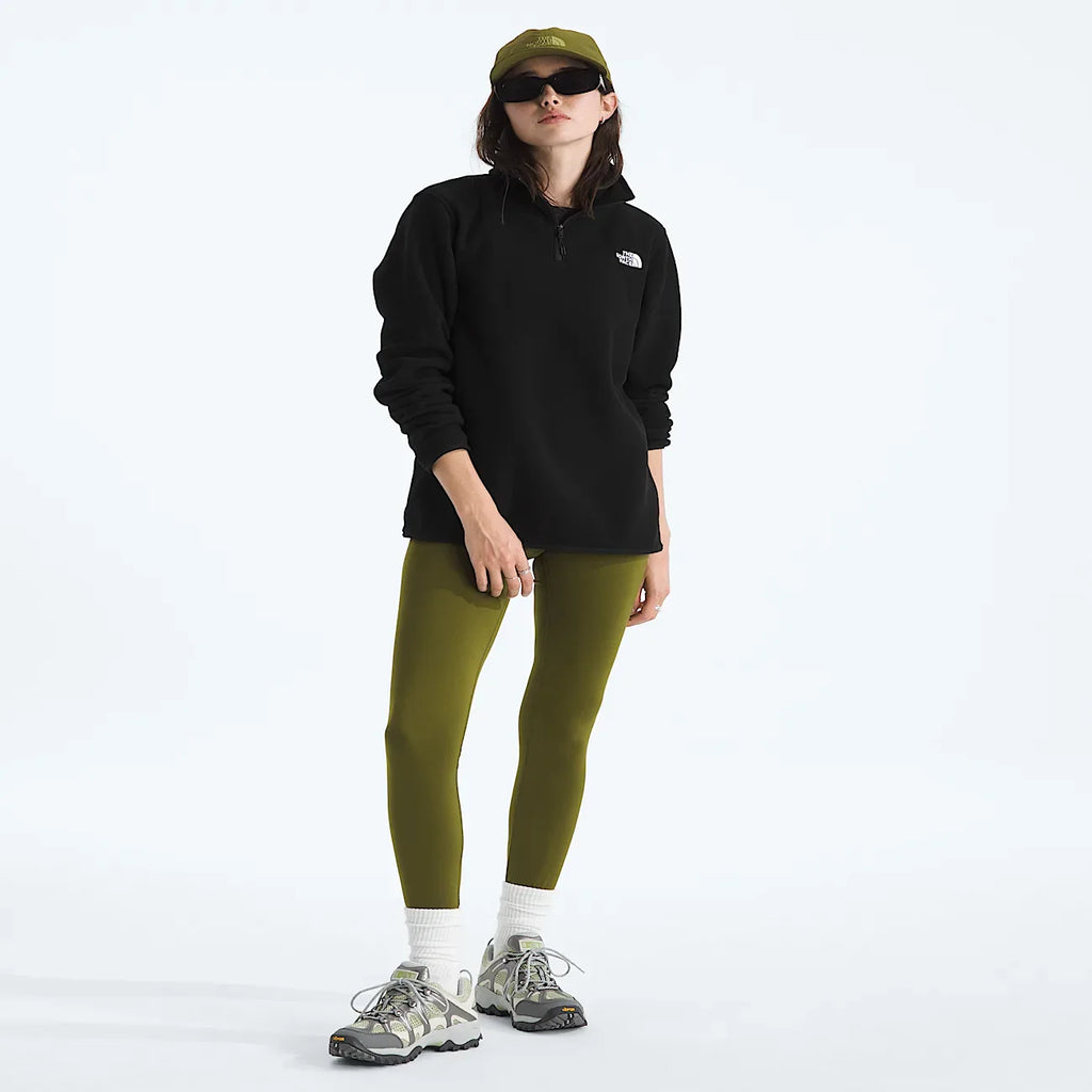Women's Quarter-Zip Fleece Jacket - Black