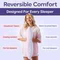 Reversible Cooling Pillowcases, 2-Pack - Pink