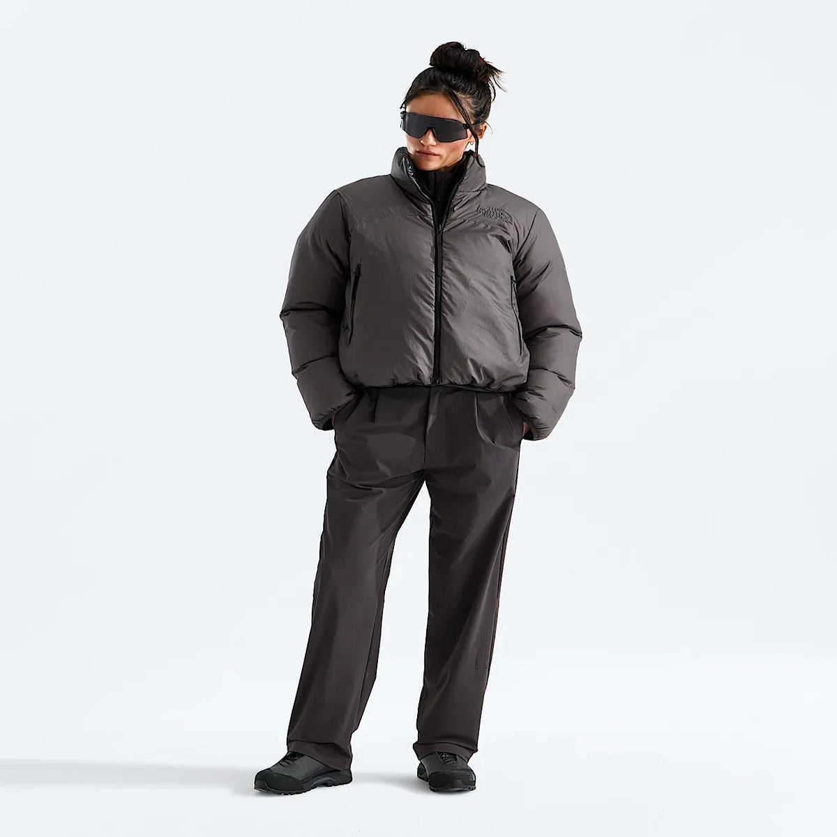 Women's Reversible Insulated Jacket - Gray/Black
