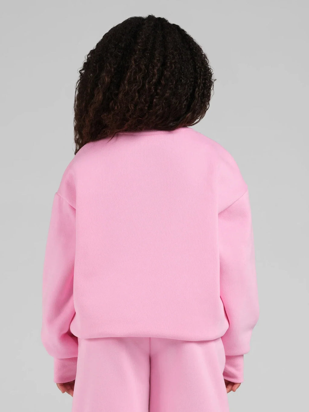 Kids Appliqué Crewneck Sweatshirt - Peony