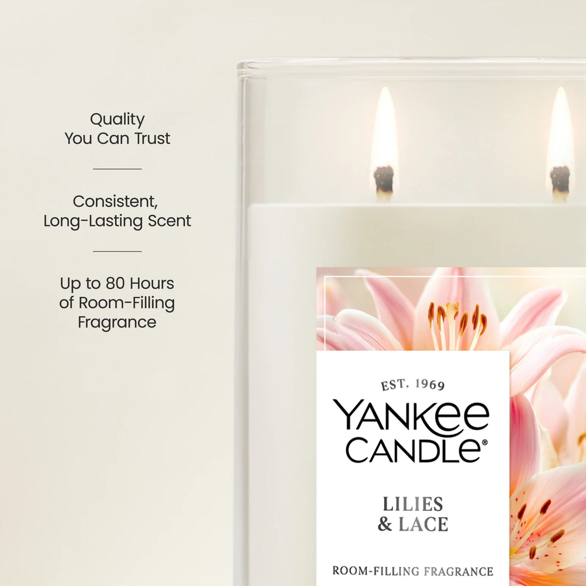 Large Floral Tumbler Candle