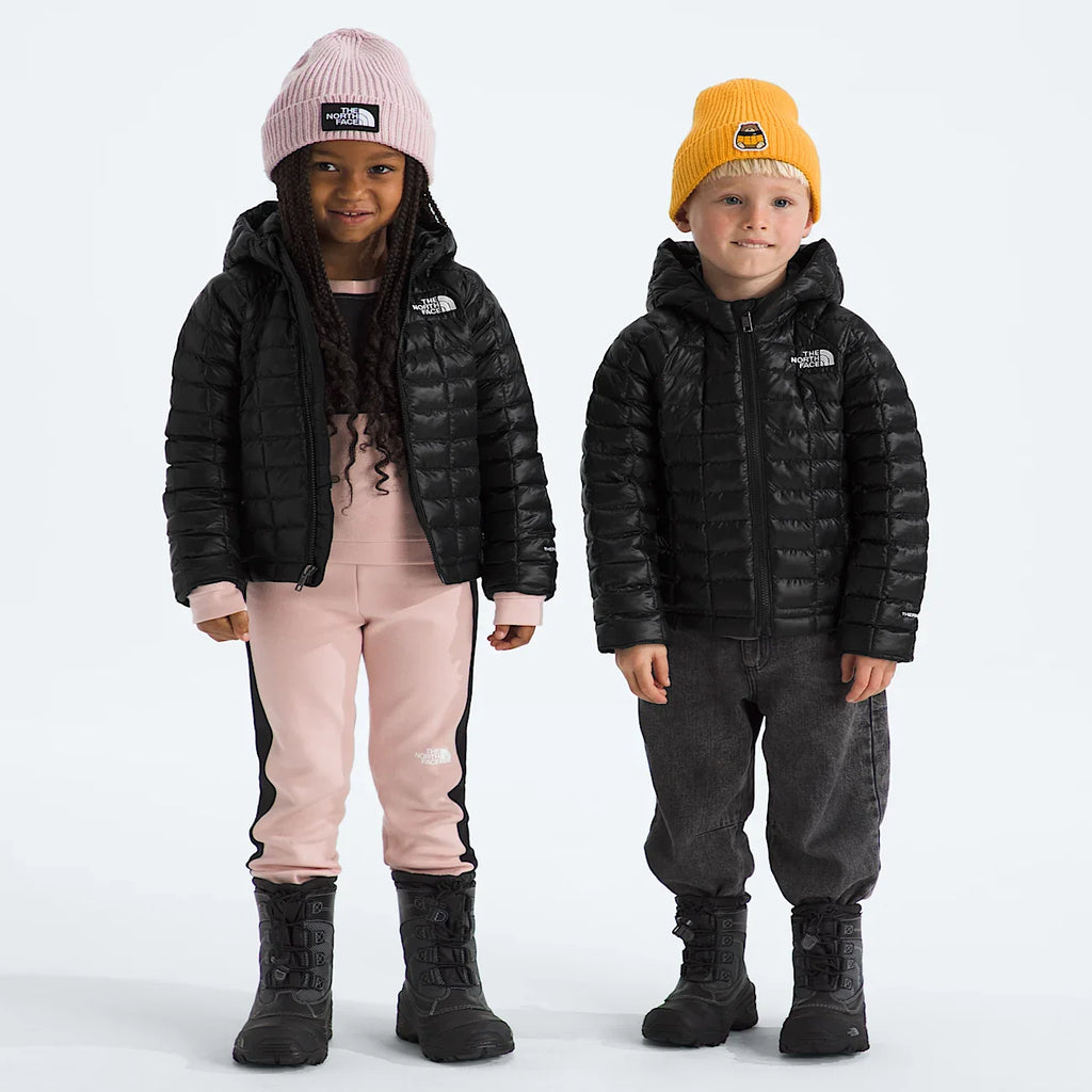 Kids' Insulated Hooded Jacket - Black
