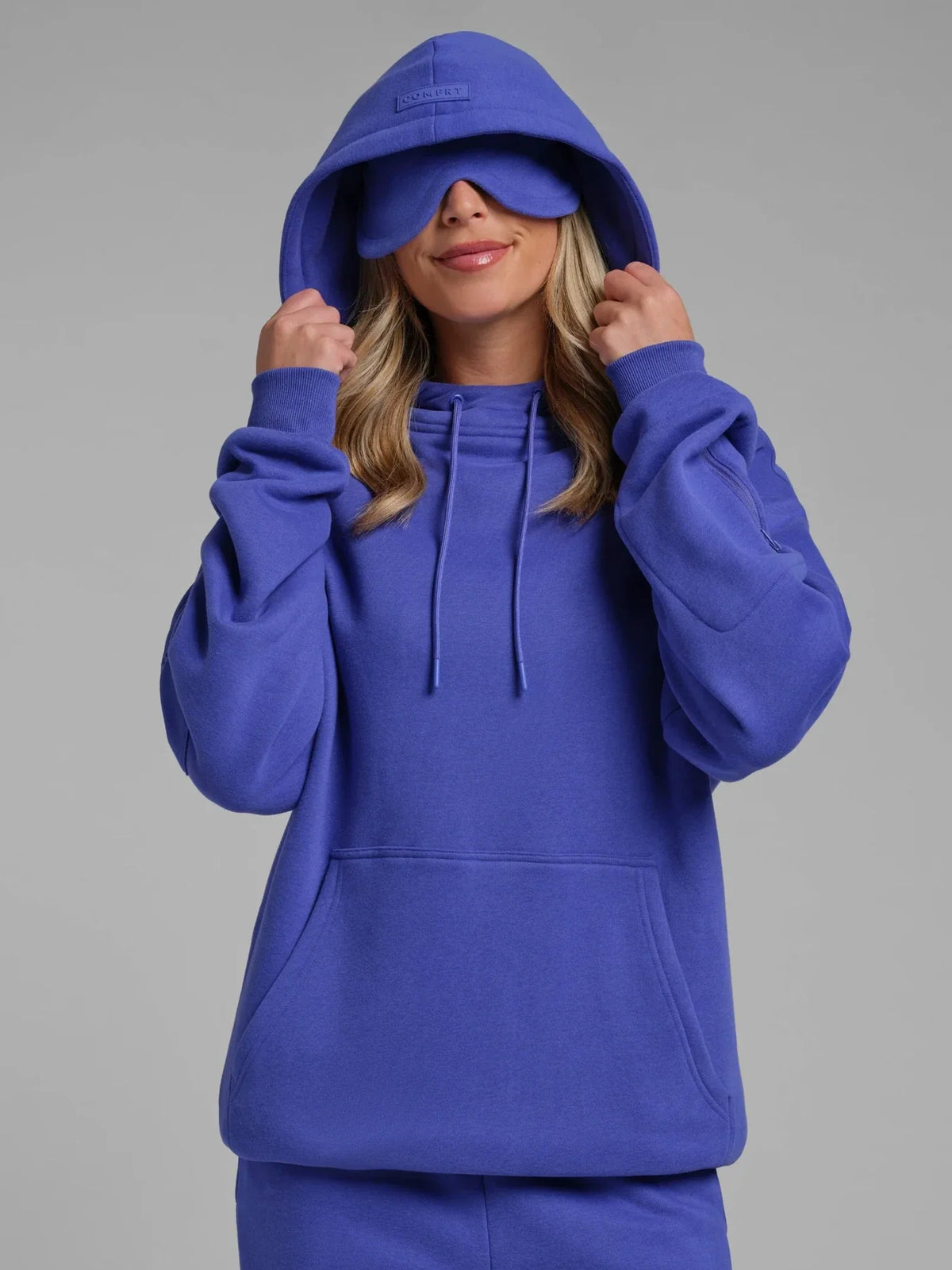 Neon Travel Pullover Hoodie - Ultra Violet