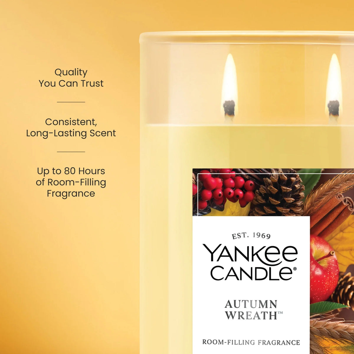 Large Tumbler Candle - Fall Fresh Fruit Scent