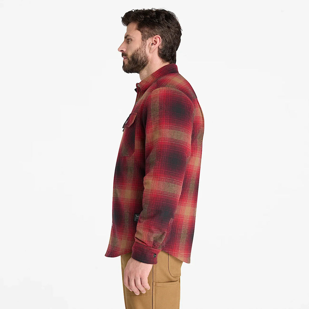 Men's Fleece-Lined Flannel Shirt Jacket