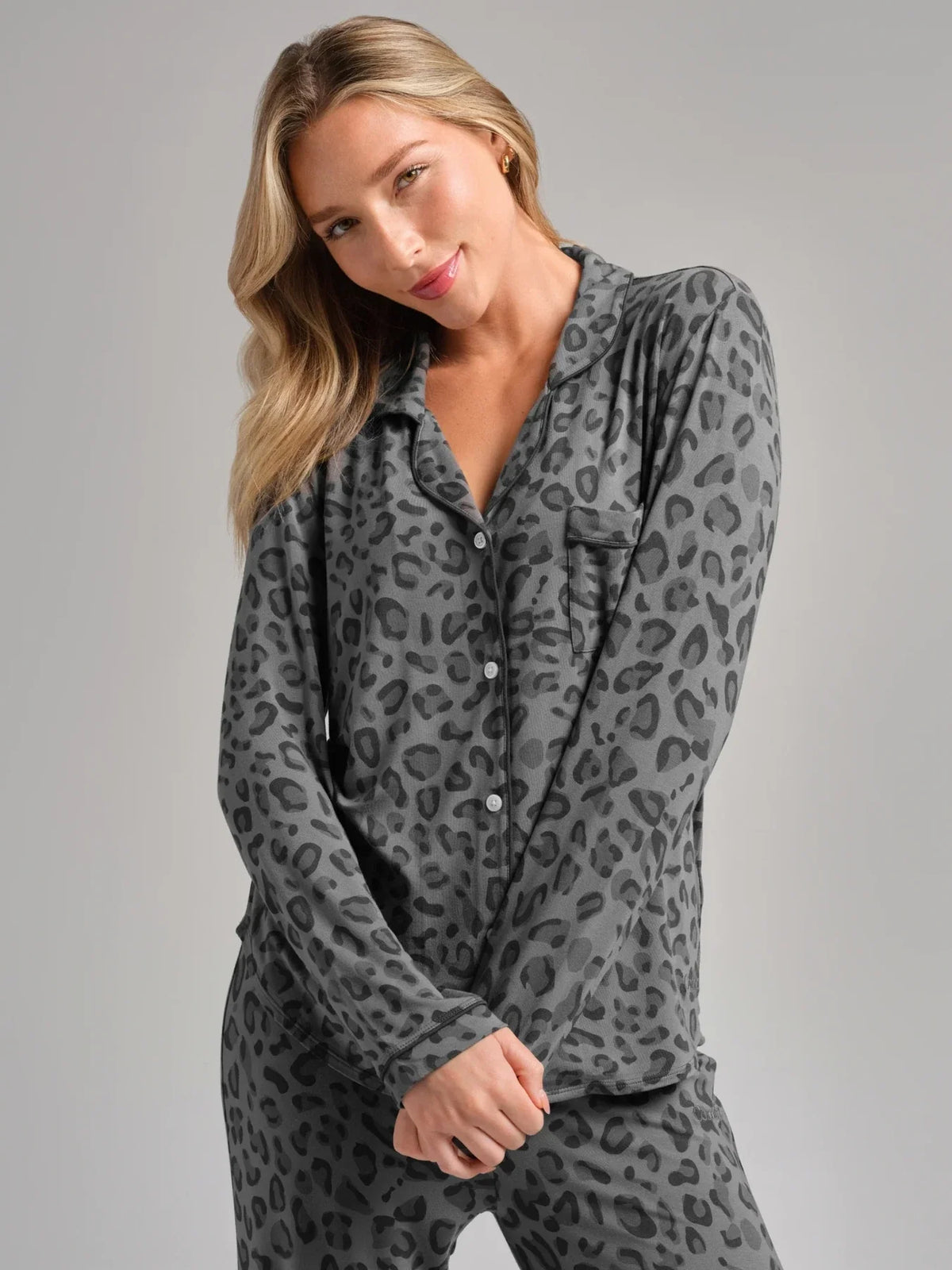 Long-Sleeve Pajama Set - Cherry Blossom