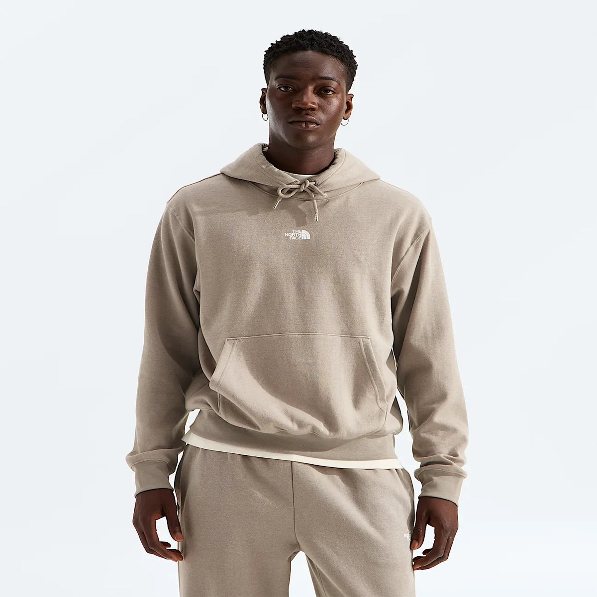 Men's Double-Knit Hoodie - Stone