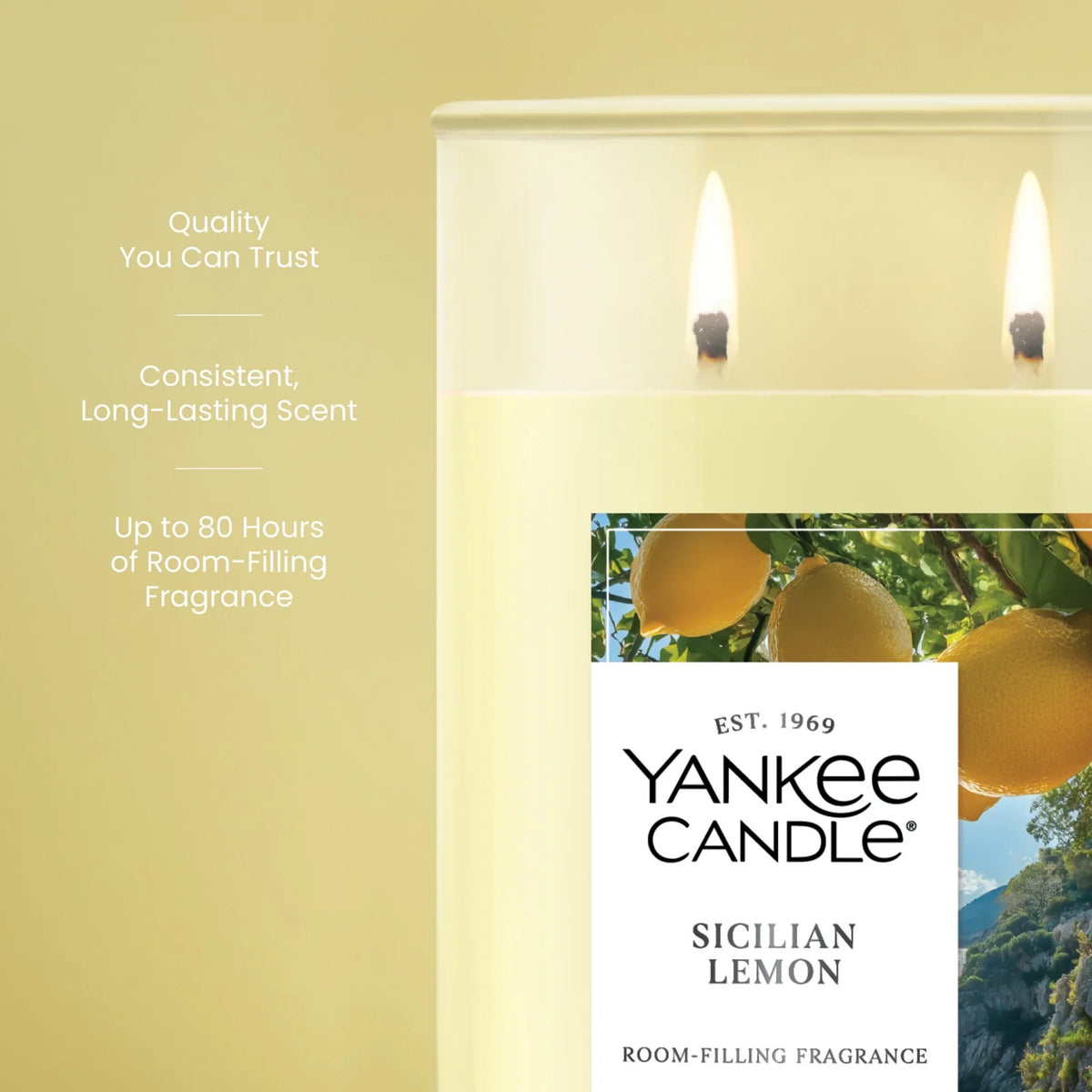 Large Tumbler Candle - Lemon