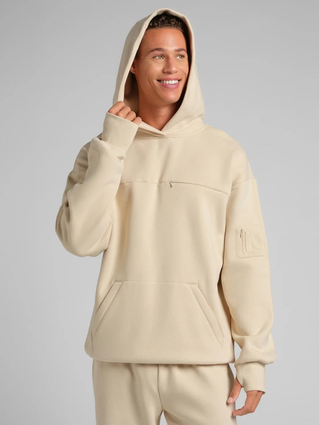 Travel Pullover Hoodie - Bone