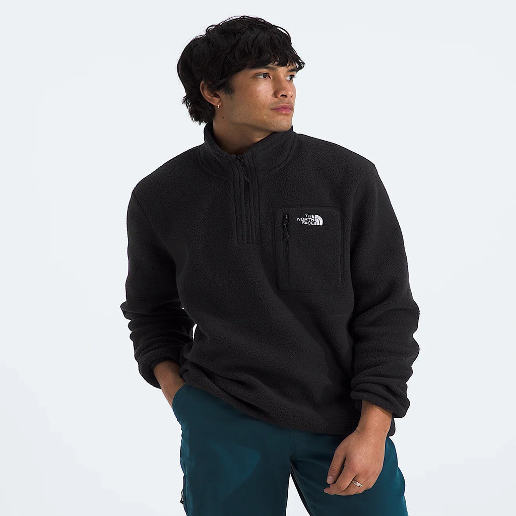 Men's Quarter-Zip Fleece Pullover - Black