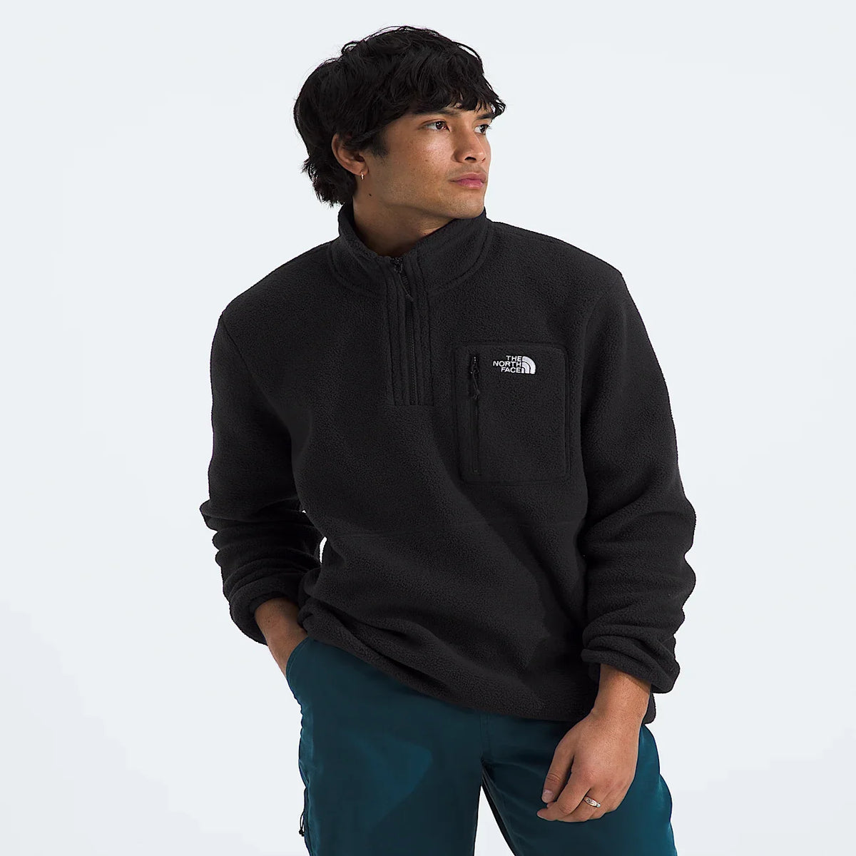 Men's Quarter-Zip Fleece Pullover - Black