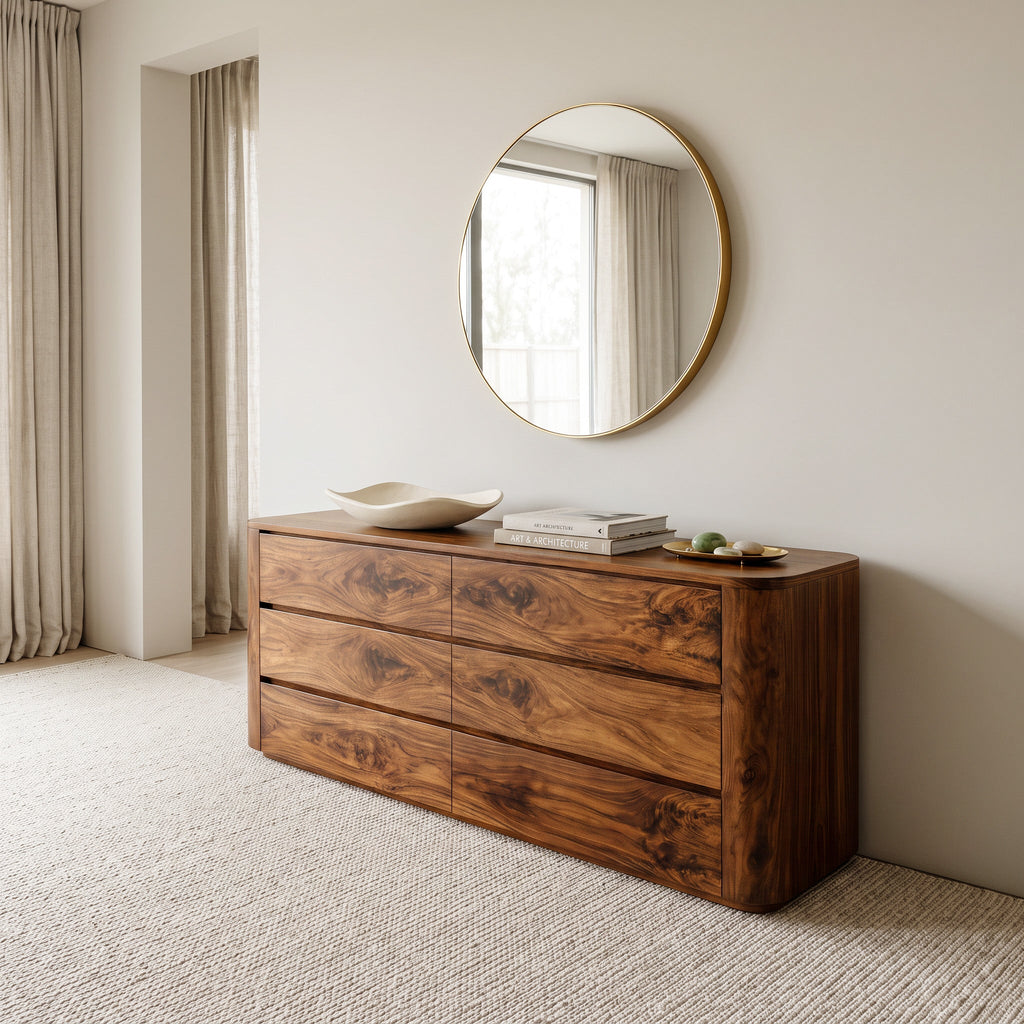 Modern Natural Grain Dresser For Bedroom