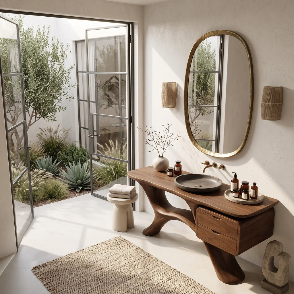 Modern Bathroom Vanity Branch Base With Drawers For Designer Homes