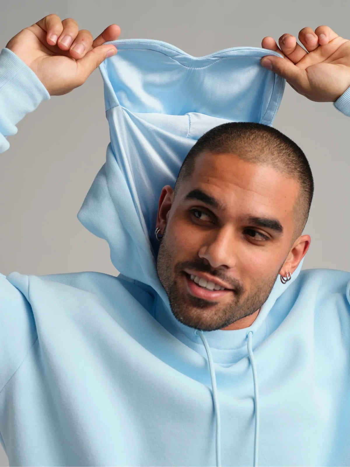 Travel Pullover Hoodie - Baby Blue