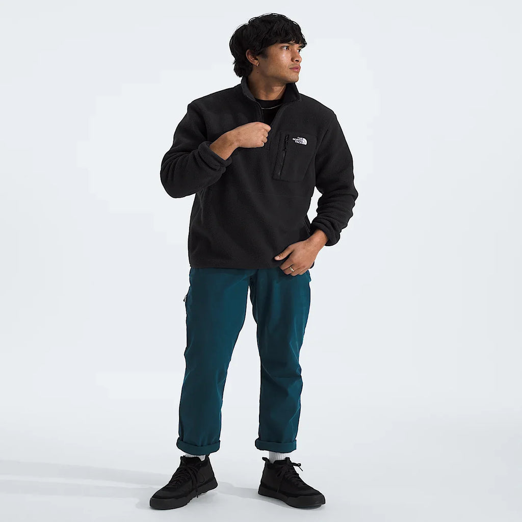 Men's Quarter-Zip Fleece Pullover - Black