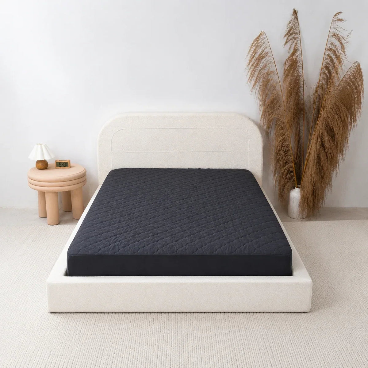 Waterproof Queen Mattress Protector - White