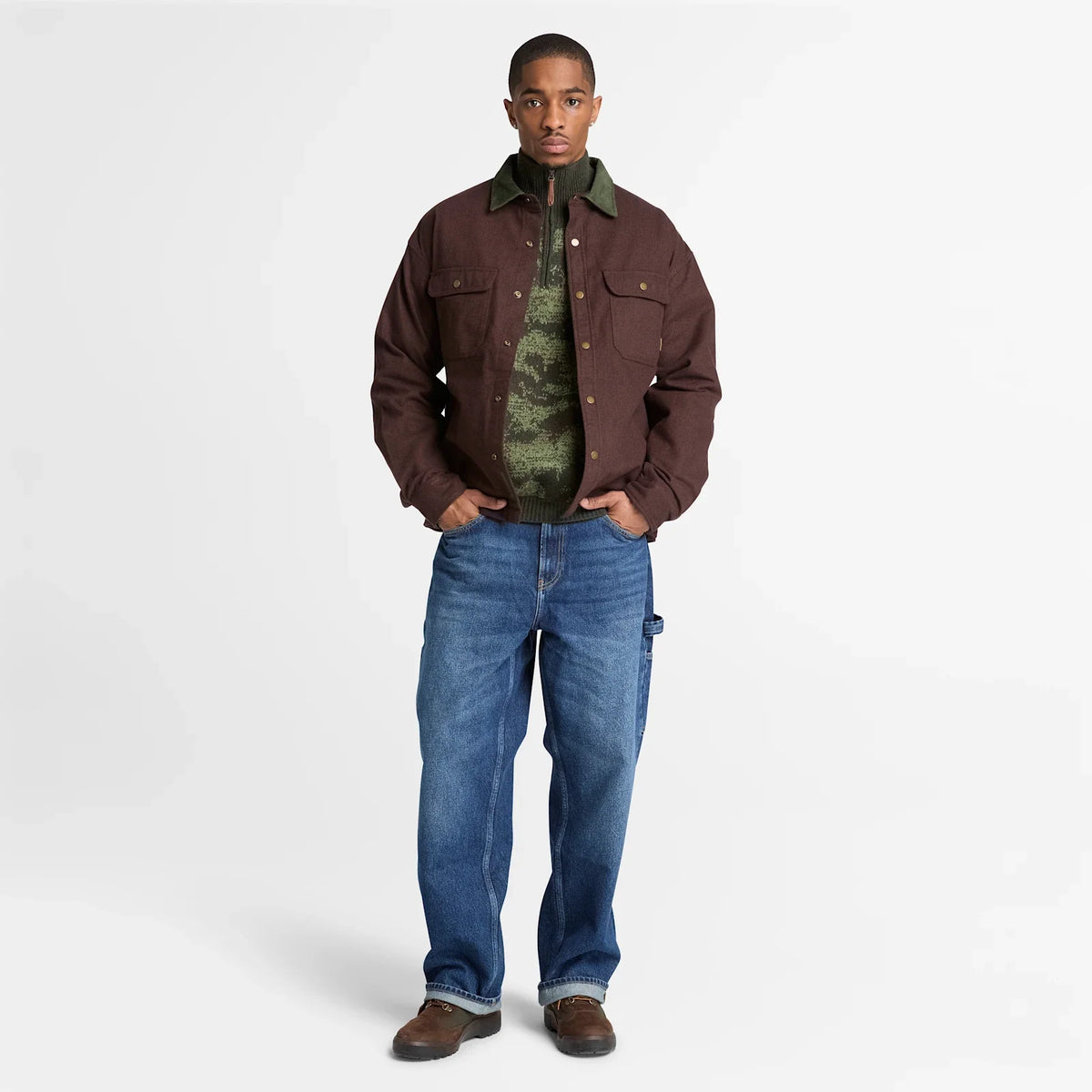 Men's Herringbone Overshirt