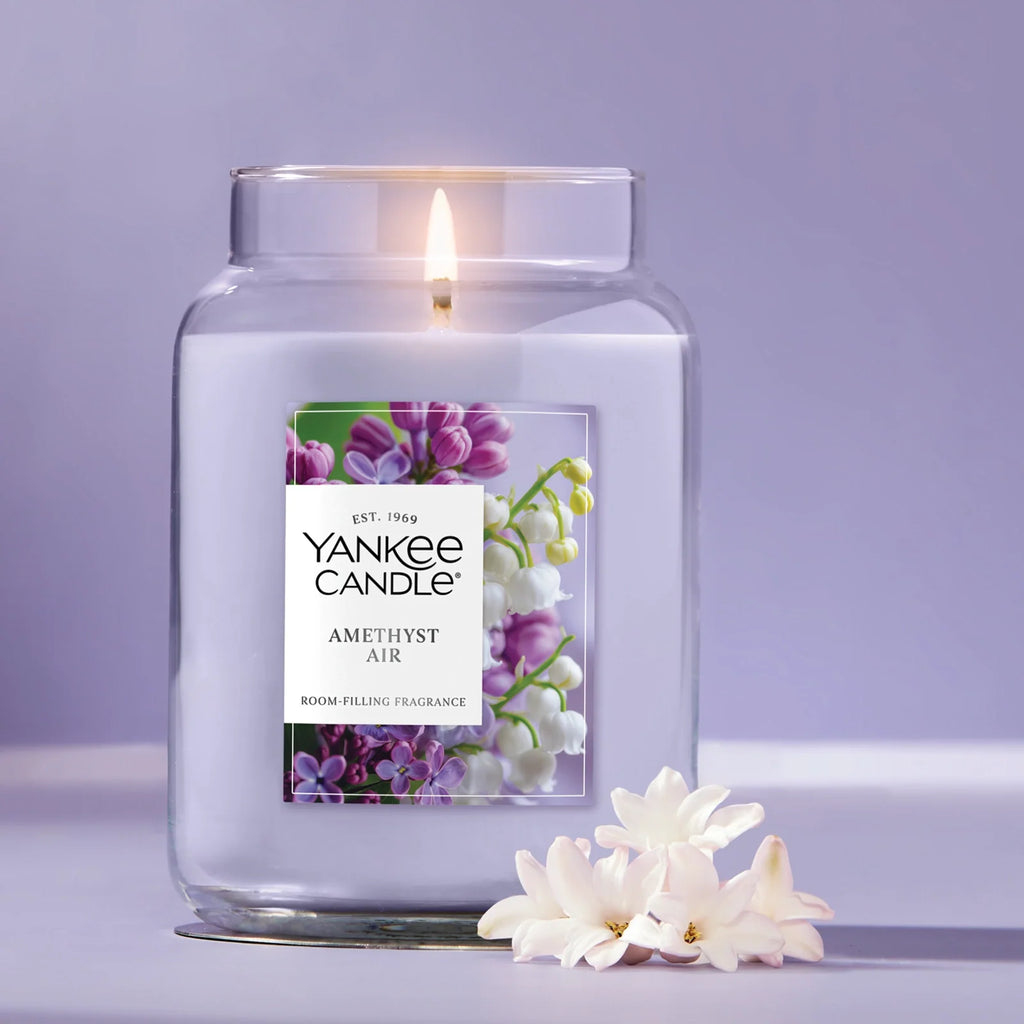 Large Floral Scented Jar Candle