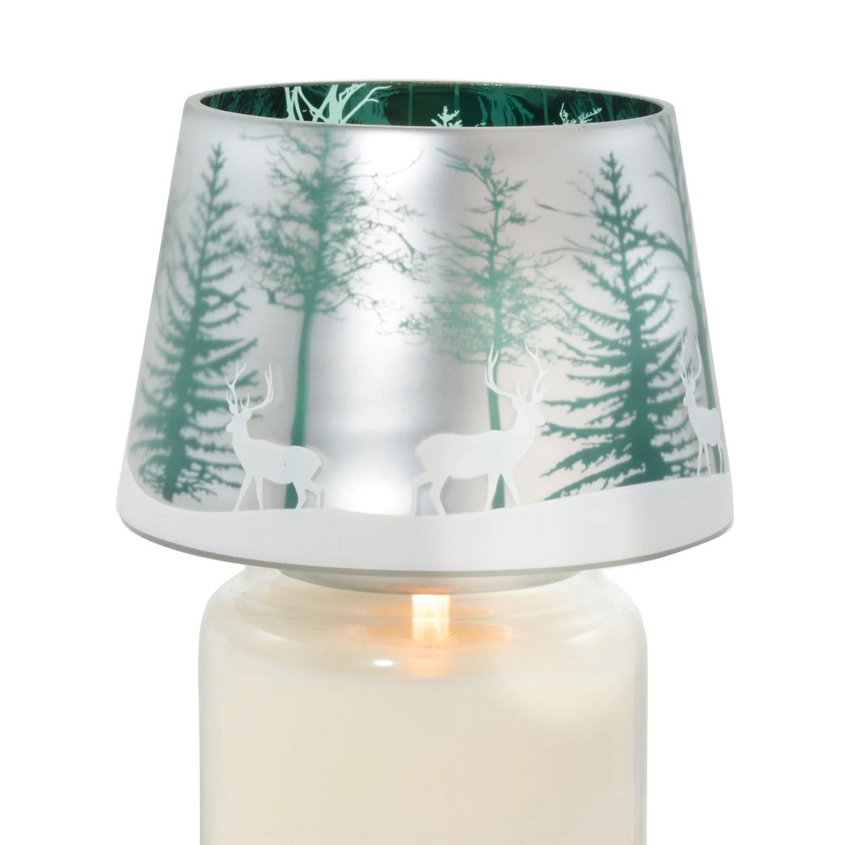 Silver Forest Jar Candle Shade