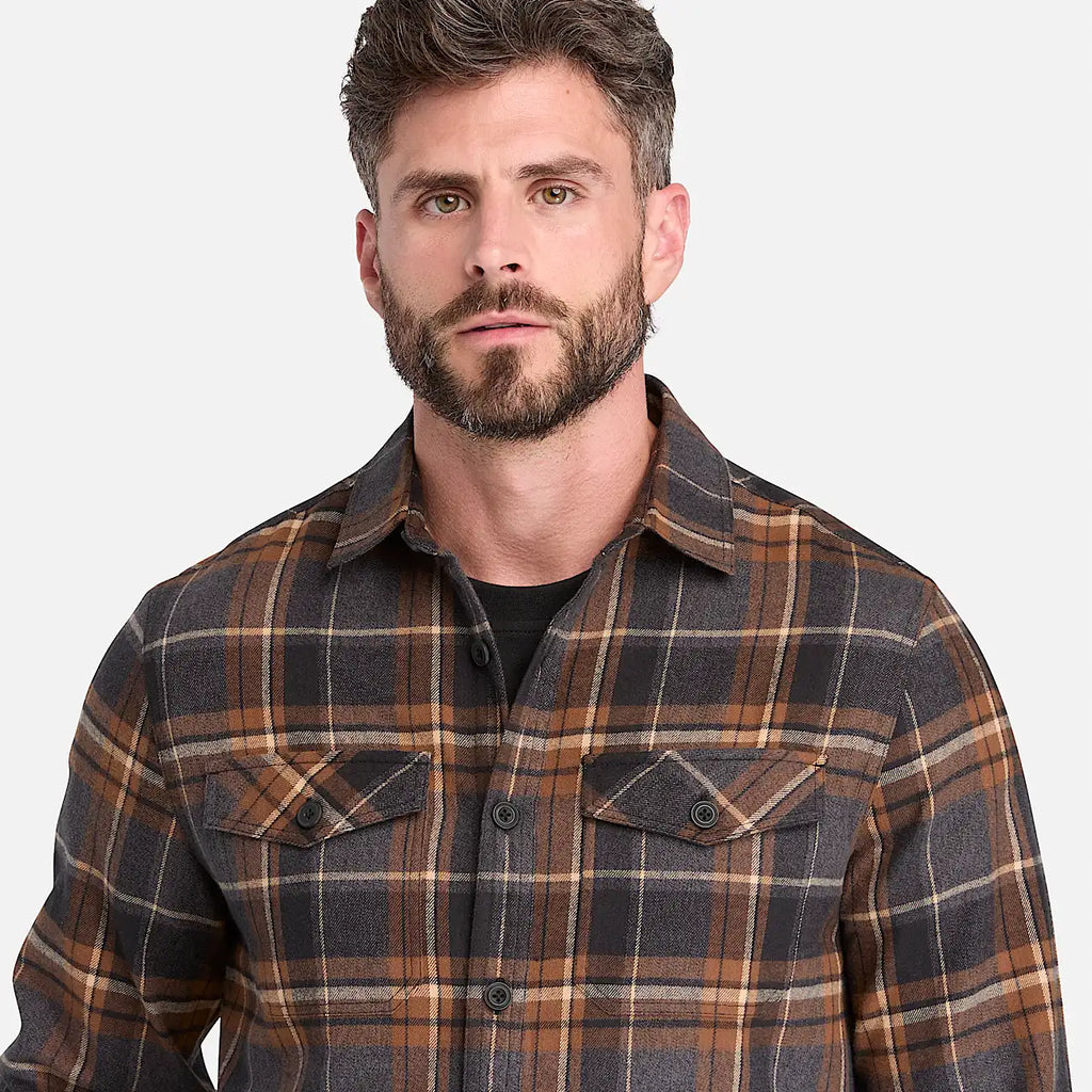 Men's Double-Pocket Flannel Work Shirt