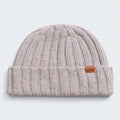 Merino Wool Beanie - Pale Gray Heather