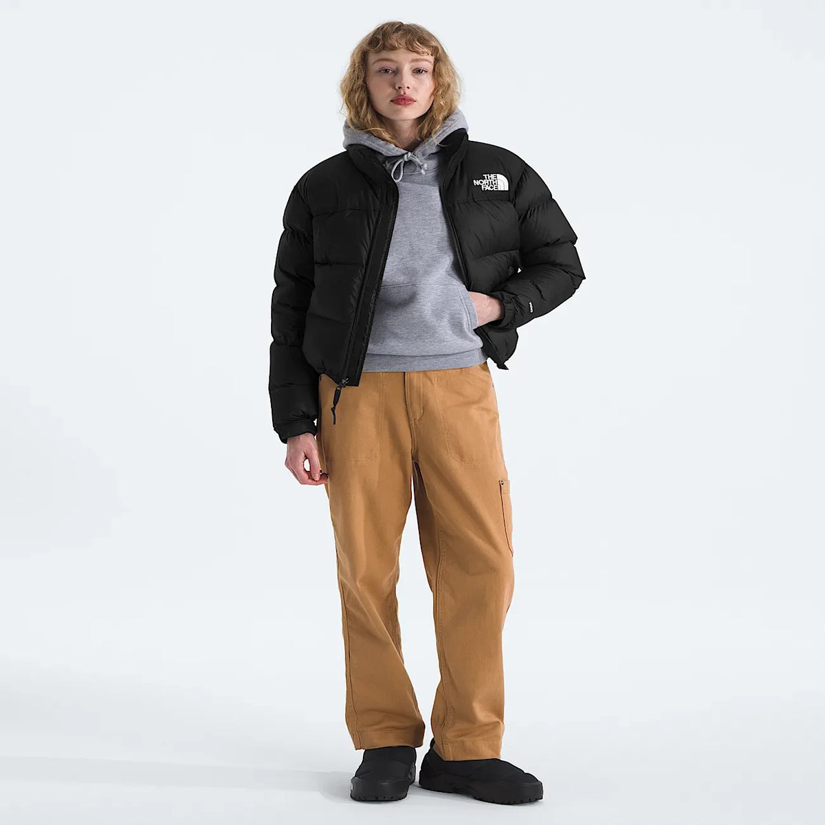 Women's Down Puffer Jacket - Black